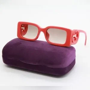 NEW Gucci Red and Pink Square Women\'s Sunglasses Gucci | Accessories | New Gucci Gg325s 05 Square Red Women  main image 2